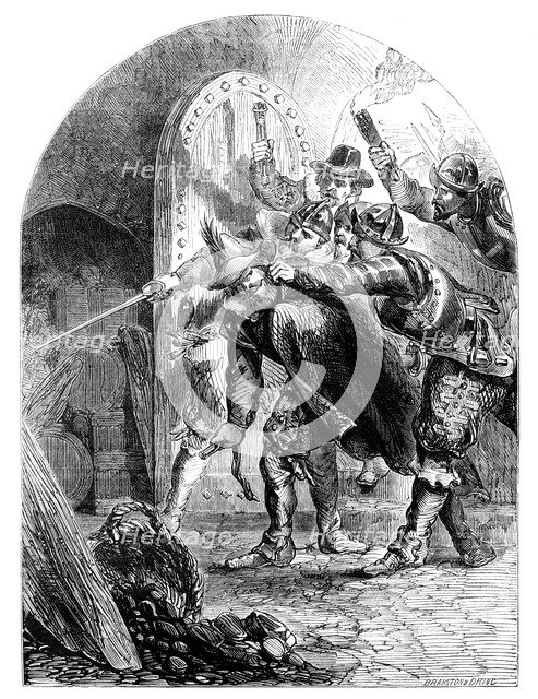 The arrest of Guy Fawkes (1570-1606), c1902. Artist: Unknown