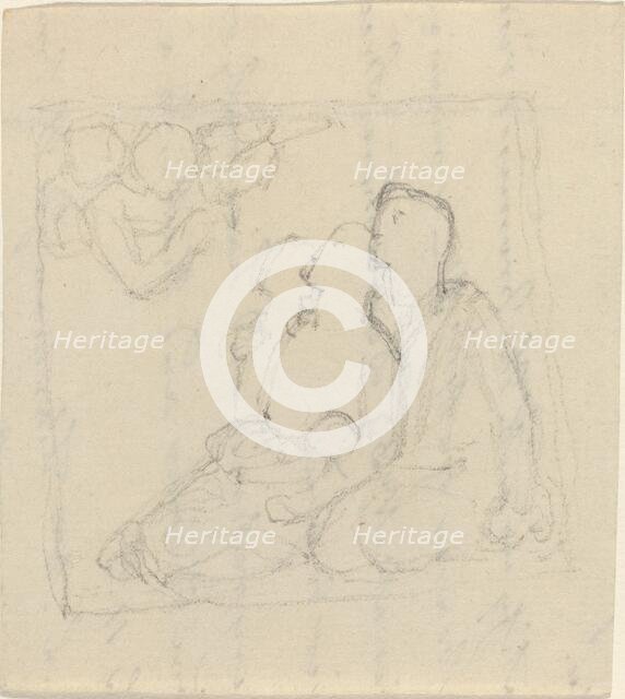 A Family Addressed by Angels, late 18th/early 19th century. Creator: John Flaxman.