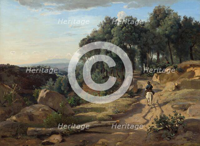 A View near Volterra, 1838. Creator: Jean-Baptiste-Camille Corot.