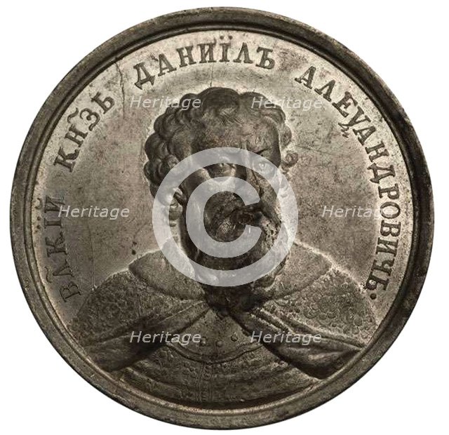 Grand Prince Daniil Aleksandrovich (from the Historical Medal Series), 18th century. Artist: Gass, Johann Balthasar (active 1768-1793)