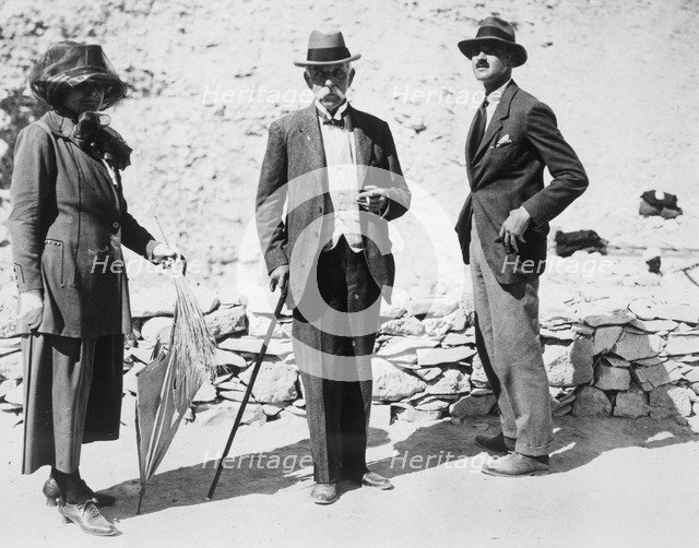 Visitors to the Tomb of Tutankhamun, Valley of the Kings, Egypt, 1923. Artist: Harry Burton