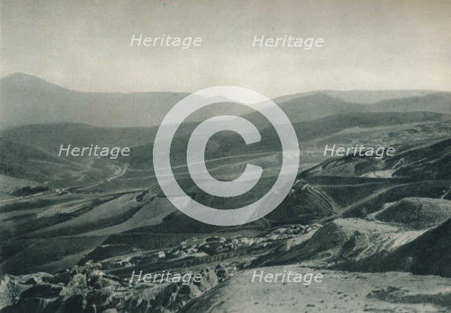 View of the sulphur mines, Agrigento, Sicily, Italy, 1927. Artist: Eugen Poppel.