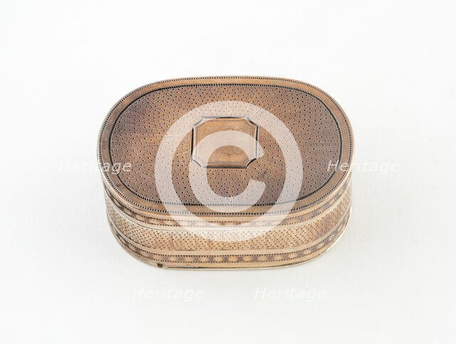 Nutmeg Grater, London, c. 1798/99. Creator: T. Phipps and E. Robinson.