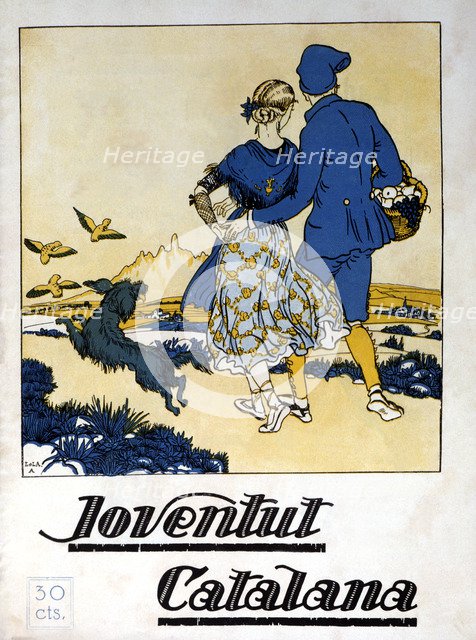 Cover of the weekly magazine of art and literature 'Joventut Catalana' (Catalan Youth). Barcelona…