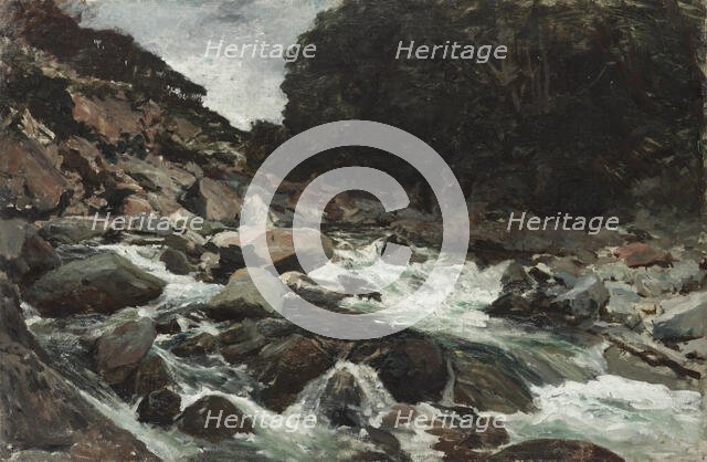 Mountain Stream, Otira Gorge,  c.1893. Creator: Petrus van der Velden.