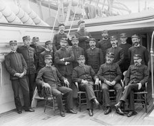 U.S.S. Kearsarge officers, between 1890 and 1894. Creator: Unknown.
