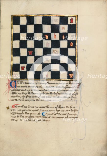 Chess Problem, late 14th century. Creator: Unknown.