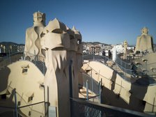 Rooftop of La Pedrera, Barcelona, Spain, 2020. Creator: Ethel Davies.