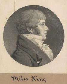 Miles King, Jr., c. 1808. Creator: Charles Balthazar Julien Févret de Saint-Mémin.
