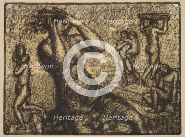 Isadora Duncan. Creator: Marcel-Lenoir, (Jules Oury) (1872-1931).