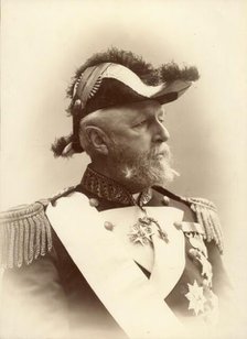 King Oscar II (1829-1907), portrait, 1880-1900. Creator: L Larsson.