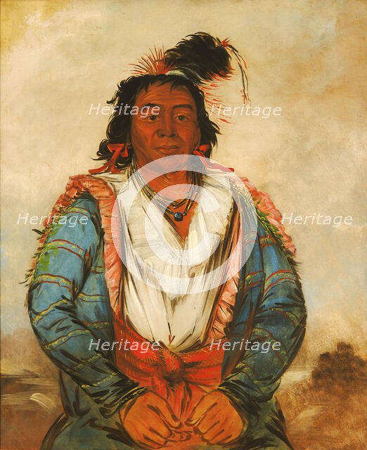 Hose-put-o-káw-gee, a Brave, 1834. Creator: George Catlin.