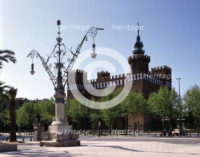View of the 'Castell dels Tres Dragons' (Three Dragons Castle), built as a cafe-restaurant due to…