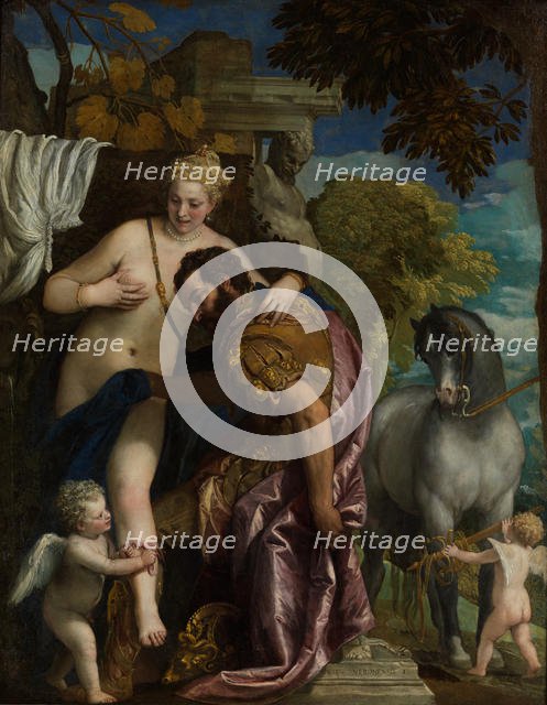 Mars and Venus United by Love, 1570s. Creator: Paolo Veronese.