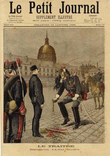 Le Petit Journal concerning the Dreyfus Affair , 1895. Creator: Meyer (Reyem), Henri (1844-1899).