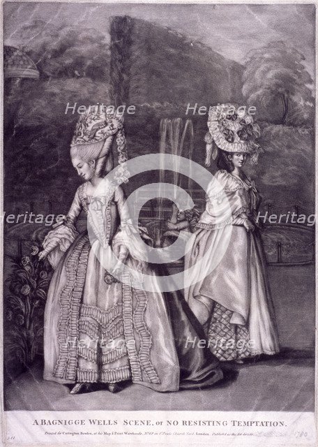 Bagnigge Wells, St Pancras, London, c1780. Artist: Anon