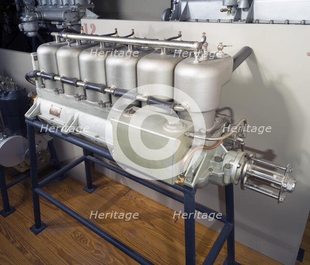 Sturtevant D-6 In-line Engine, In-line 6 Engine, 1912. Creator: Sturtevant Manufacturing Co.