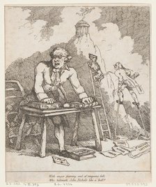 With Anger Foaming..., from Benevolent Epistle, 1790., 1790. Creator: Thomas Rowlandson.