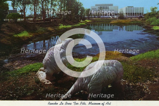 Rancho La Brea Tar Pits, Hancock Park, Los Angeles County Museum of Art. Artist: Unknown
