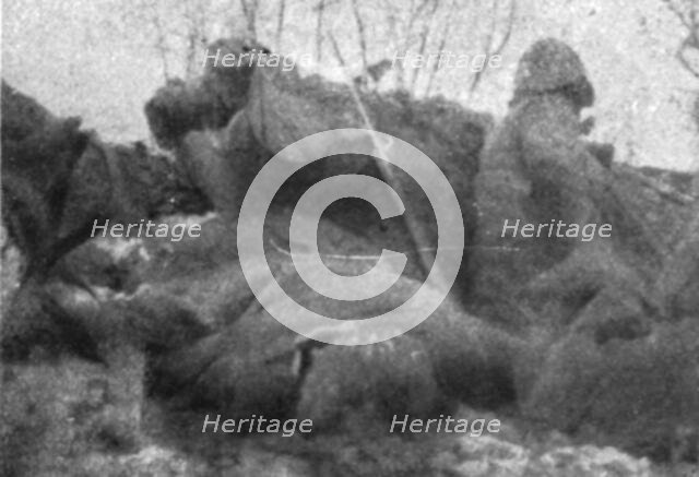 'Une semaine de combats sur la rive gauche de la Meuse; 10 mars (13 heures). --Guetteur..., 1916. Creator: Unknown.