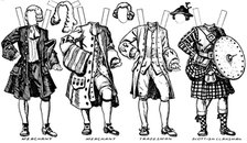 'Gallery of Historic Costume: What People Wore in Early Georgian Days', c1934. Artist: Unknown.