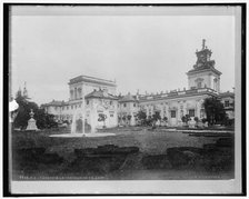 Varsovie. Le Chateau de Vilanov I. Warszawa Palac W Wilanowie, between 1910 and 1920. Creator: Harris & Ewing.