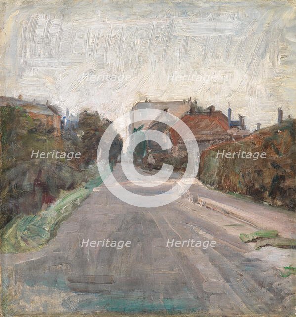 Gade, outskirts of Copenhagen, 1898. Creator: Albert Gottschalk.