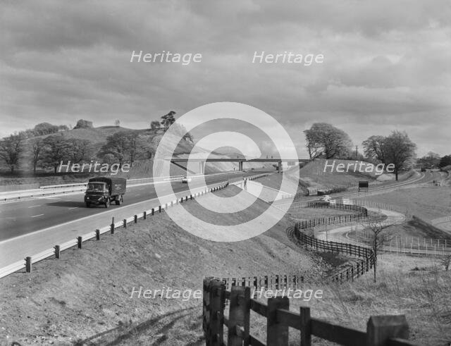 M6 Motorway, Swynnerton, Stafford, Staffordshire, 13/06/1963. Creator: John Laing plc.