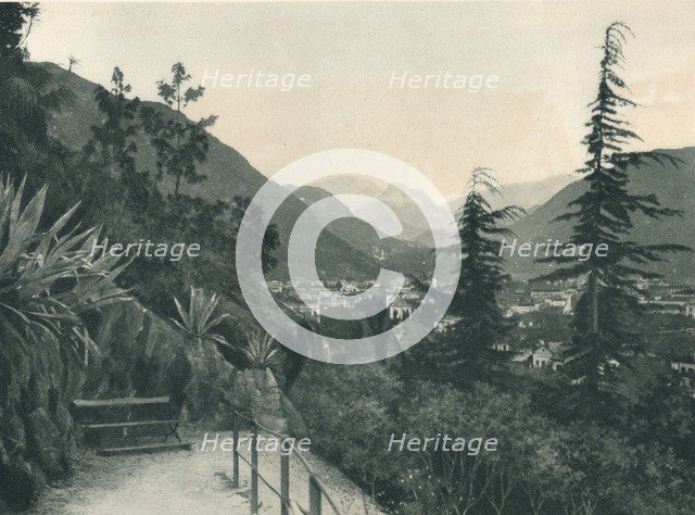 View of the town of Bolzano, South Tyrol, Italy, 1927. Artist: Eugen Poppel.