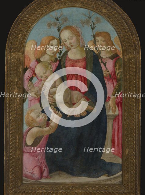 Enthroned Madonna and Child, 2nd half of 15th century. Creator: Master of the Fiesole Epiphany.