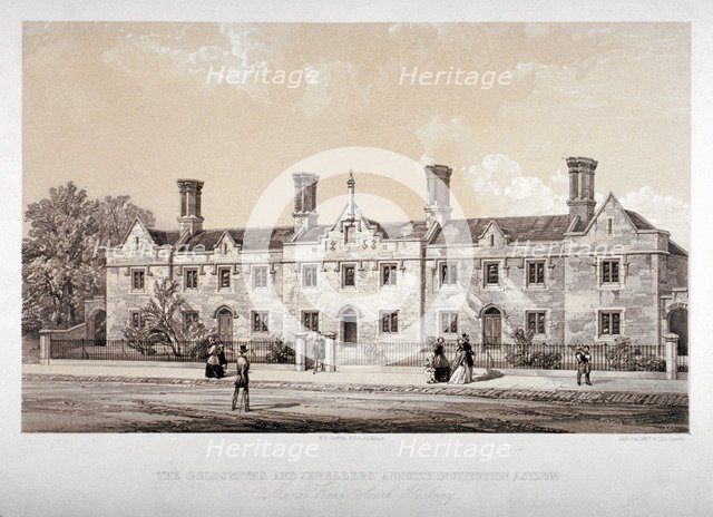 The Goldsmiths' and Jewellers' Annuity Institution, Holcroft Road, Hackney, London, 1853.            Artist: Day & Son