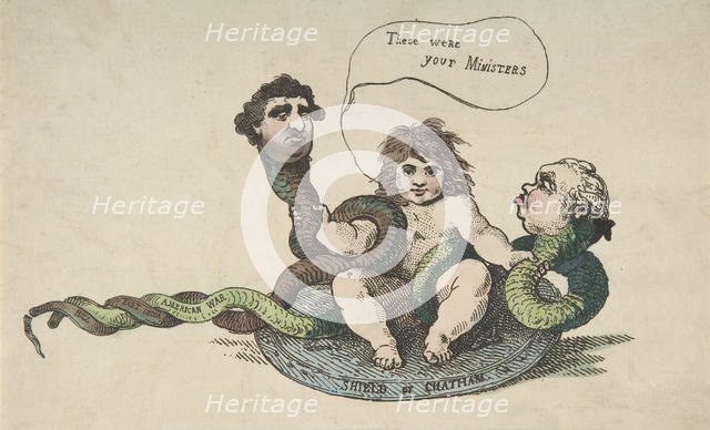 The Infant Hercules, February 3, 1784., February 3, 1784. Creator: Thomas Rowlandson.