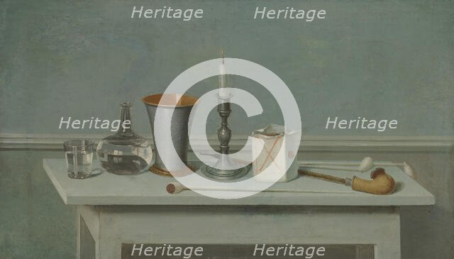 Still Life with a Candle, 1795-1797. Creator: Nils Schillmark.