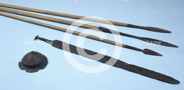 Anglo-Saxon weapons. Artist: Unknown