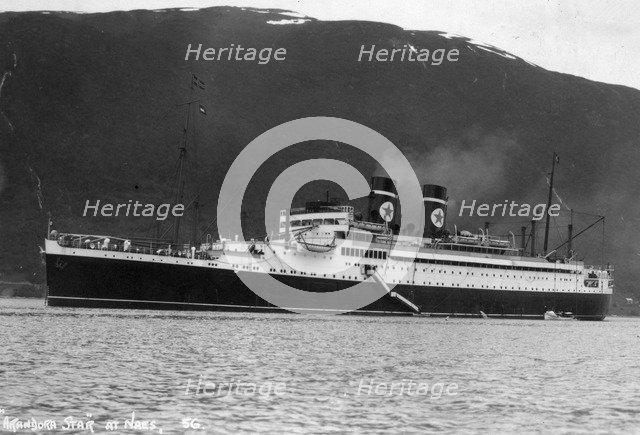 Blue Star Line cruise ship SS 'Arandora Star', Norway, c1927-c1939. Artist: Unknown