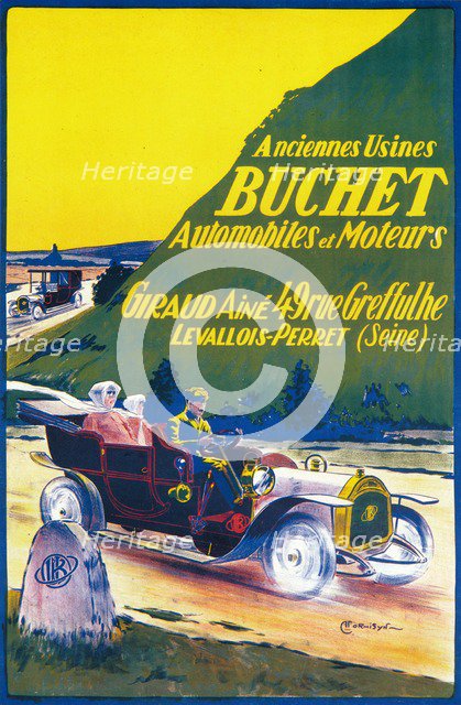 Advertisement for Buchet cars, c1910s. Artist: Unknown.
