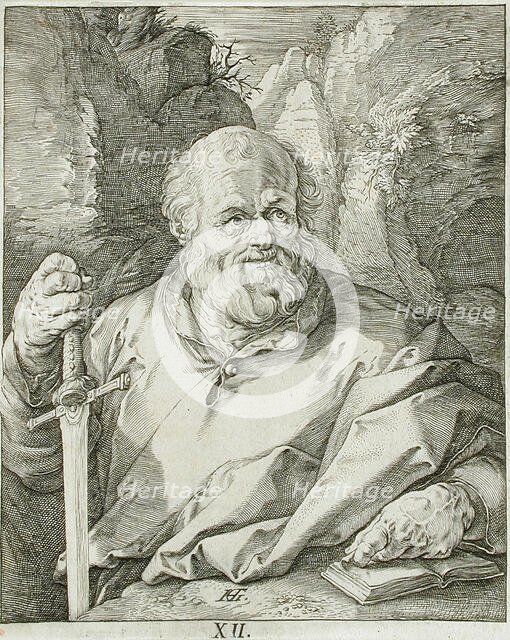 Saint Mathias, 1589. Creator: Hendrik Goltzius.