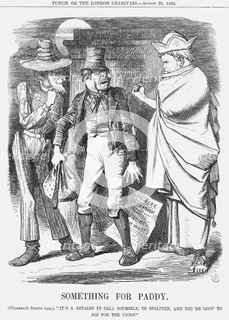 'Something for Paddy', 1864. Artist: John Tenniel