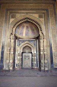 Interior of Mughal Mosque, Delhi, India. Artist: Unknown