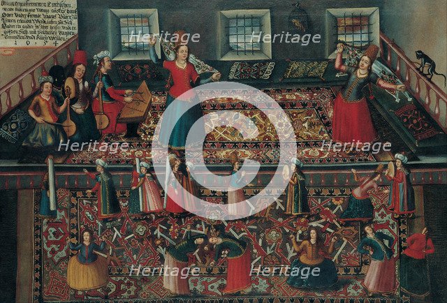 A Scene from the Turkish Harem, Second Half of the 17th cen.. Artist: Hörmann, Franz Georg (1640-1689)