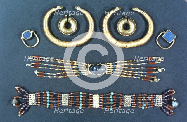 Ancient Egyptian jewellery. Artist: Unknown