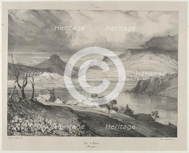 Lac d'Aidat, 1831. Creator: Godefroy Engelmann.