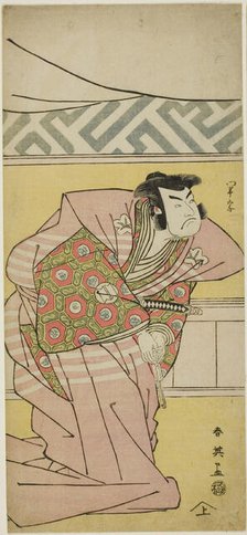 The Actor Sawamuro Sojuro III as Oda Kazusanosuke Harunaga in "The Banquet," the...,  c. 1791. Creator: Katsukawa Shun'ei.