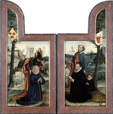 'Triptych with St Peter and St Anne', front, 16th Century.  Artist: Bernaert van Orley