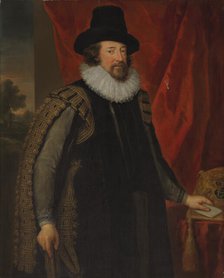 Portrait of Francis Bacon (1561-1626). Creator: Vanderbank, John (1694-1739).