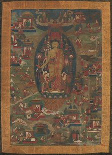 Buddha Shakyamuni and Scenes of His Previous Lives (Jataka Tales), 1573-1619. Creator: Unknown.