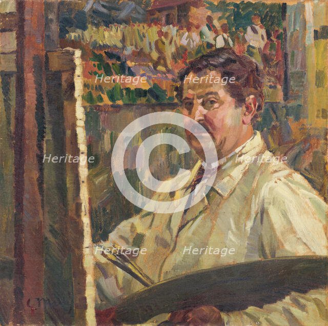 Self-Portrait, 1924. Creator: Gustav Mally.