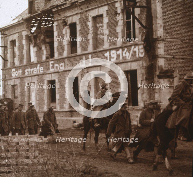 'May God punish England', Bucy-le-Long, northern France, c1914-c1918. Artist: Unknown.
