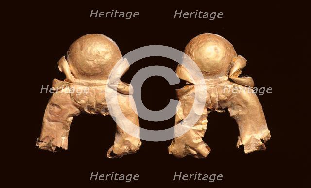 Pair of Pendants in the Shape of an Auspicious Symbol, 185-72 BC. Creator: Unknown.