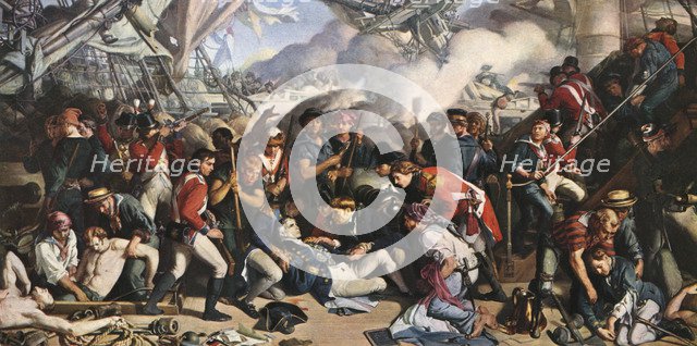 'The Death of Nelson', 1805, (1859-1864). Artist: Daniel Maclise